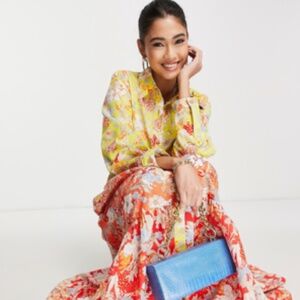 French Connection Button Front Blossom Dress, Sz 4